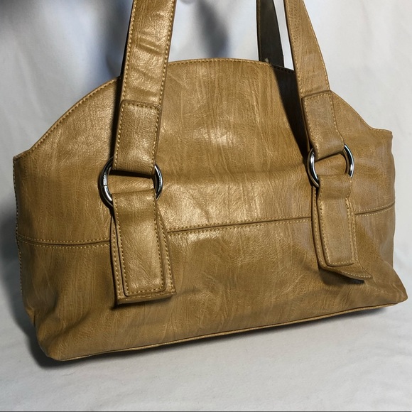 NWOT Nine West Faux Leather Wood Grain Bag - Picture 5 of 16